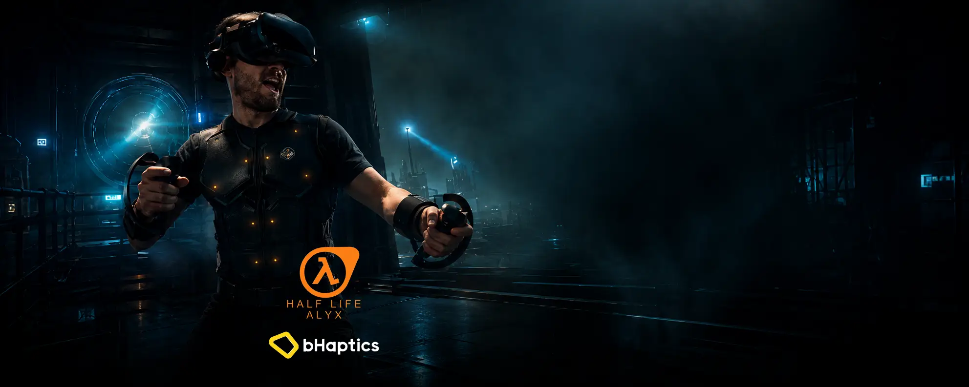Half-Life Alyx с bHaptics жилетка във VRooms